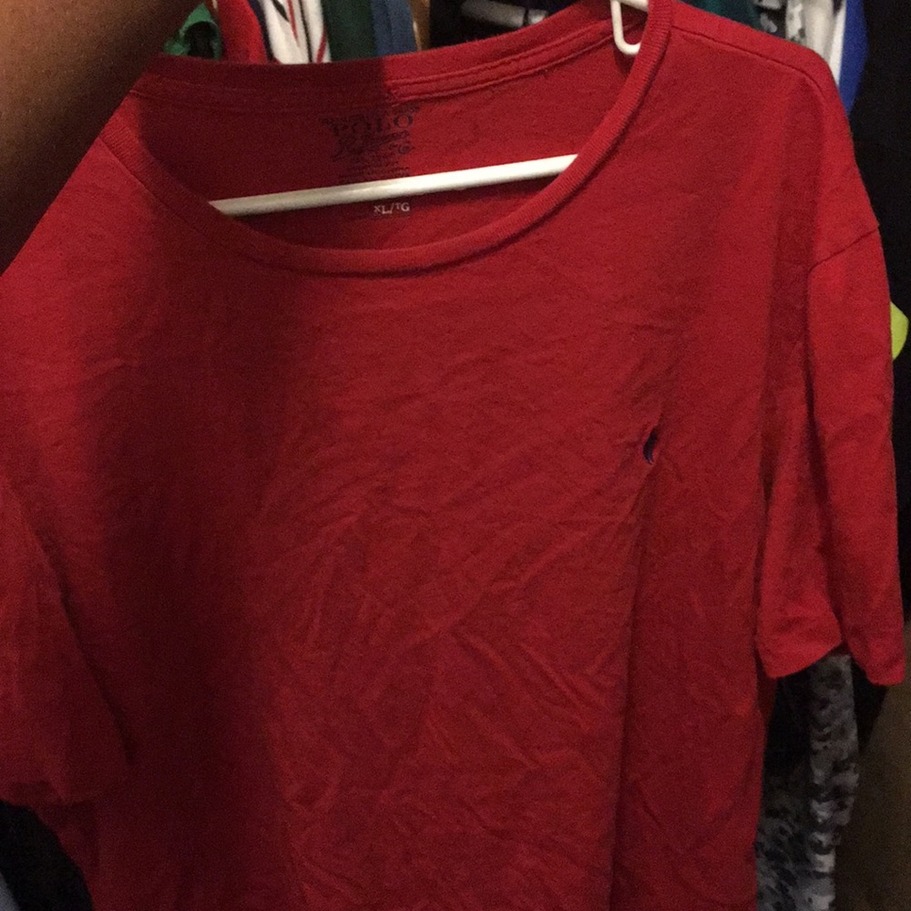 Xl red polo tee